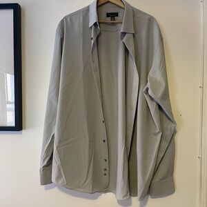 Alfani Men's Light Gray Open Button Shirt Jacket